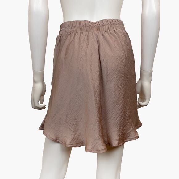 NWT VICI "True To You" Satin Mini Skirt (Champagne | Size S) - Picture 2 of 5